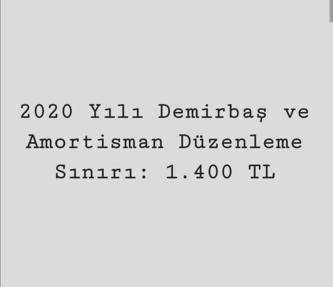2020 Demirbaş Siniri