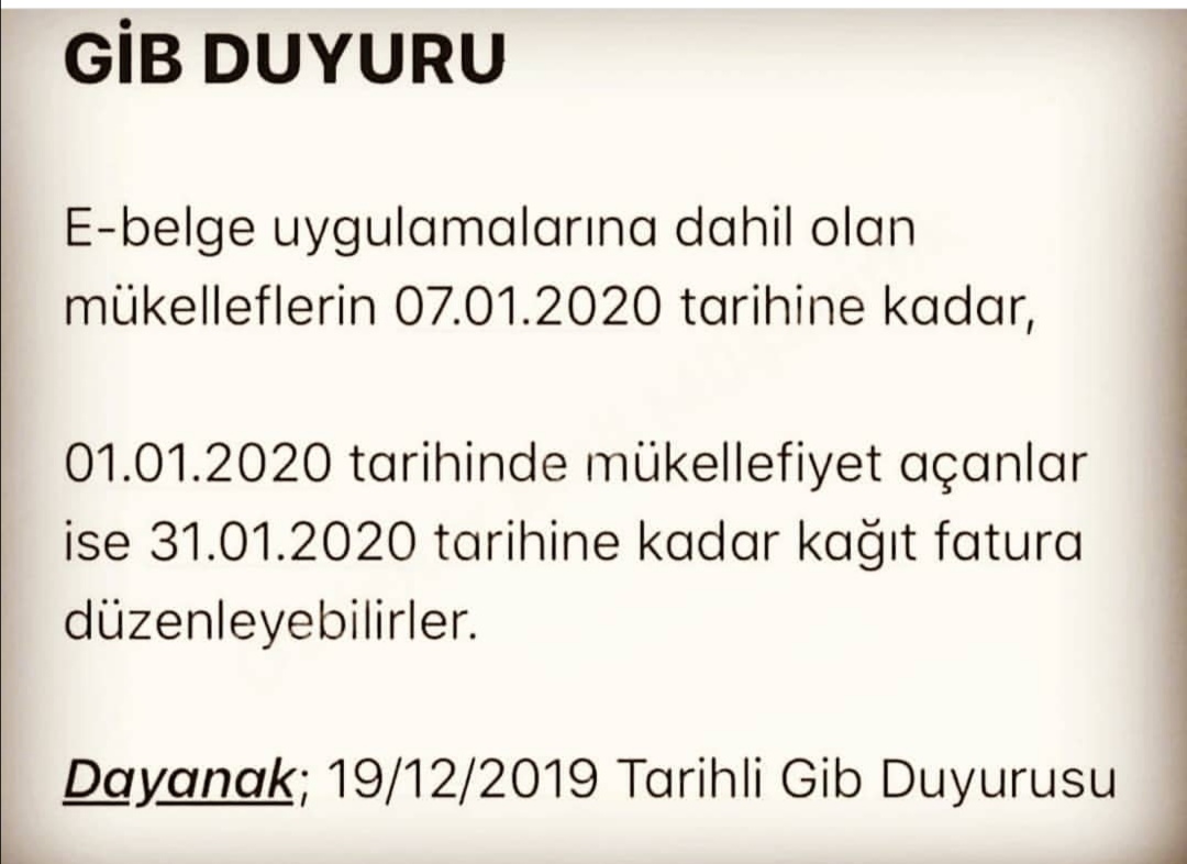 E-Belge Uygulaması