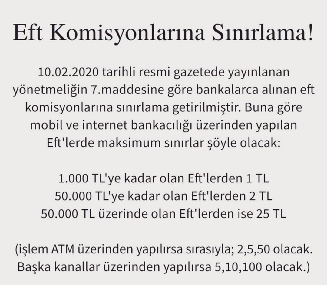 Eft Komisyon Giderleri