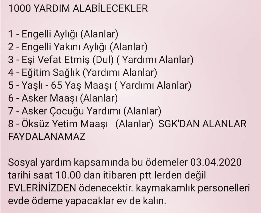 Sosyal Yardım Hakkında