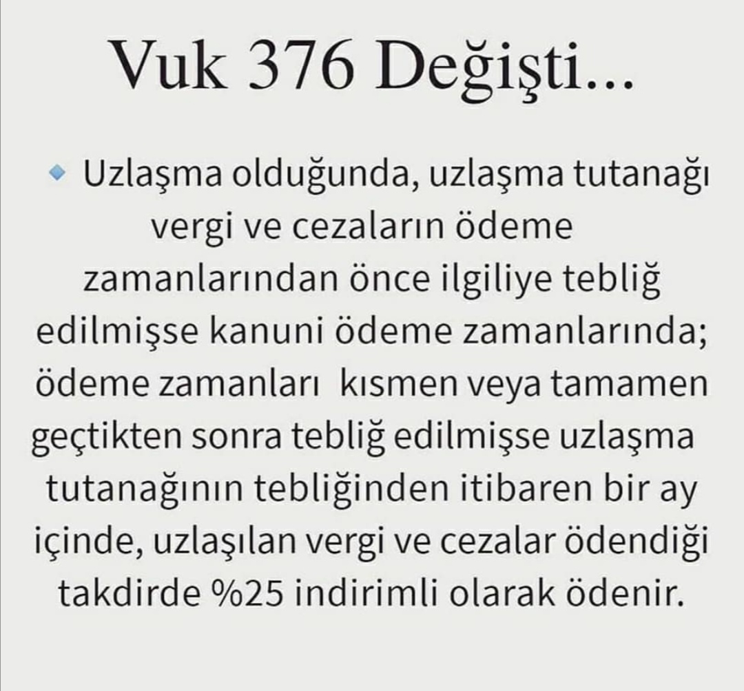 Uzlaşma Vergi İndirimi